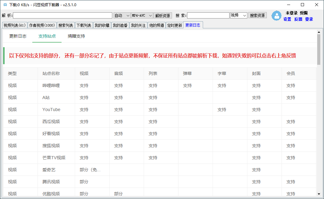 闪豆视频下载器 v4.0.0 多平台视频批量下载工具