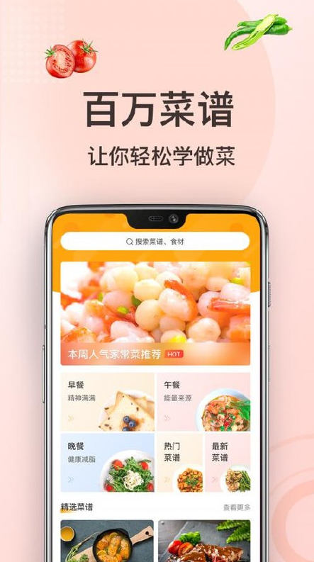 家常菜做法 最新纯净版 汇集了数十万道家常菜，配精美图片