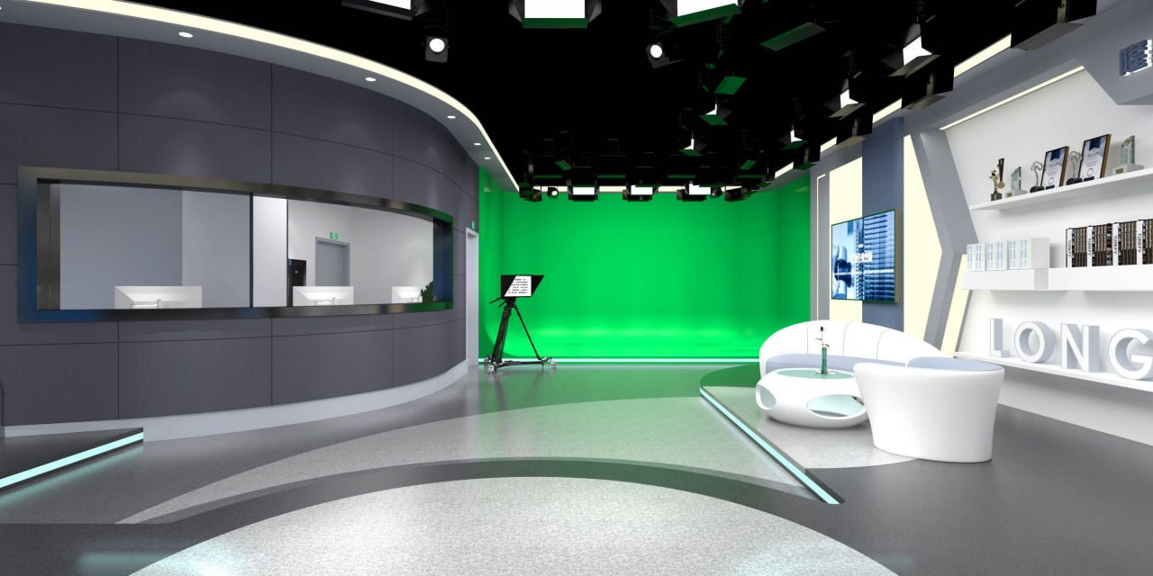 告别抠图烦恼！专业虚拟演播厅绿幕素材合集（MOV+预览），UP主/主播都在用